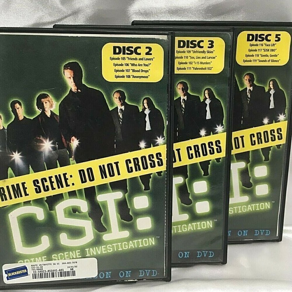 CSI Season 1 Replacement DVD Discs 2 3 5 CBS Crime Drama TV Show